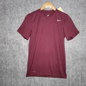 Nike Legend Tee Men's Small Deep Maroon 727982-669 Dri-Fit Training Shirt New